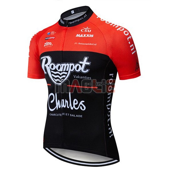 Maglia Roompot Charles Manica Corta 2019 Rosso Nero